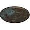 Ekena Millwork Flower Ceiling Medallion (Fits Canopies up to 3 7/8"), 27"OD x 1 1/8"P, Bronze Blue Patina CM27FLBBS - alternate 4